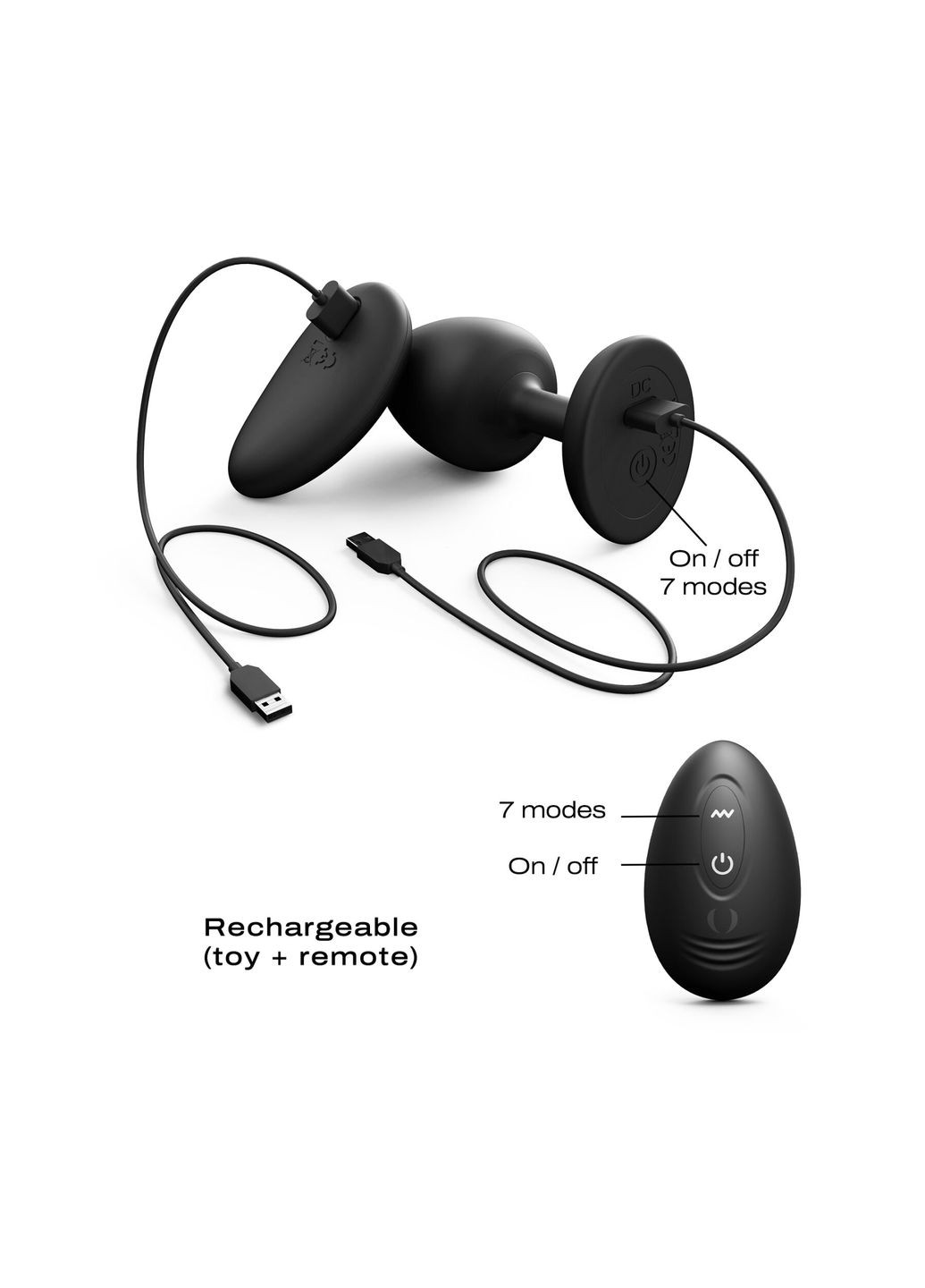 Анальна вібропробка GEISHA PLUG INFINITE L - CherryLove Dorcel (339868141)