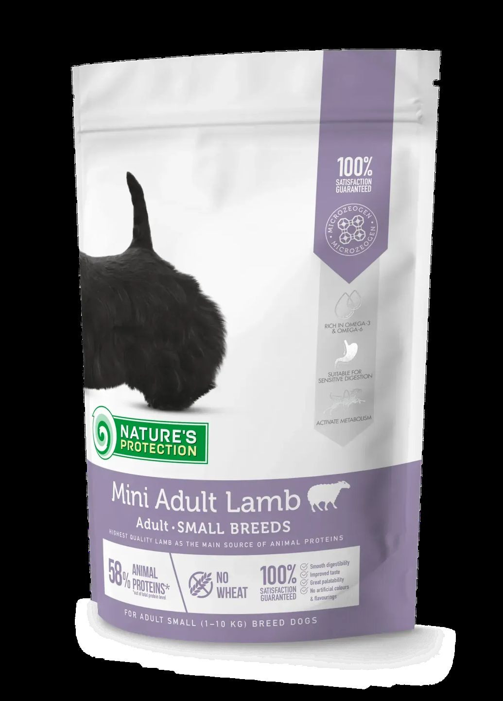 Сухой корм для взрослых собак малых пород с ягнятиной Mini Adult Lamb Small Breeds 500г Nature's Protection (330998063)