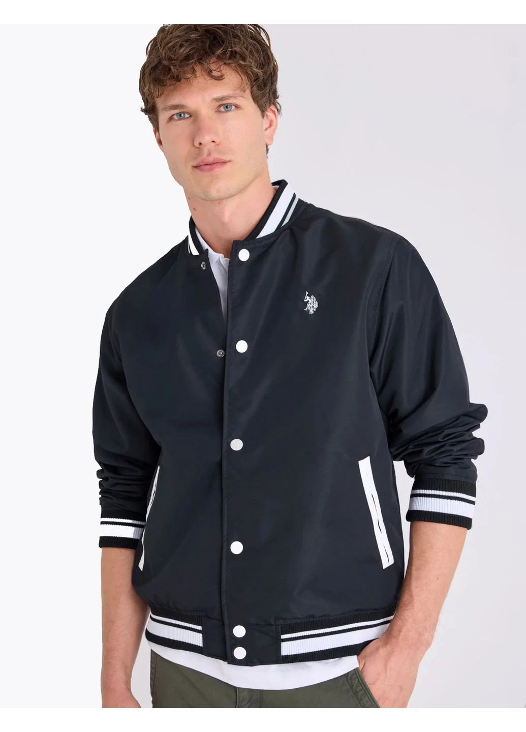 Бомбер U.S. Polo Assn. на кнопках (402630161)