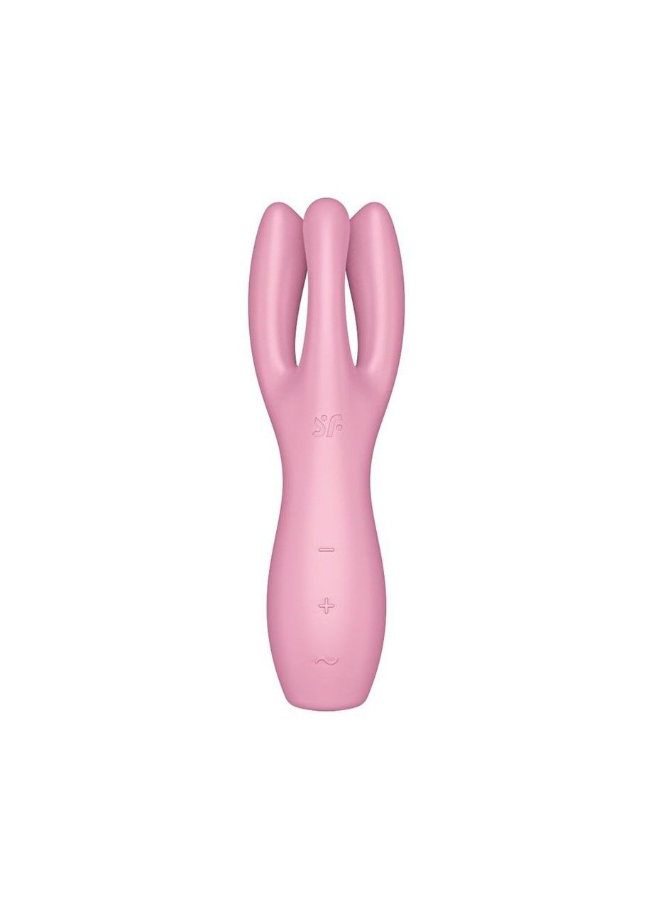 Клиторальный вибратор Threesome 3 Pink с тремя пальчиками Satisfyer (297588141)