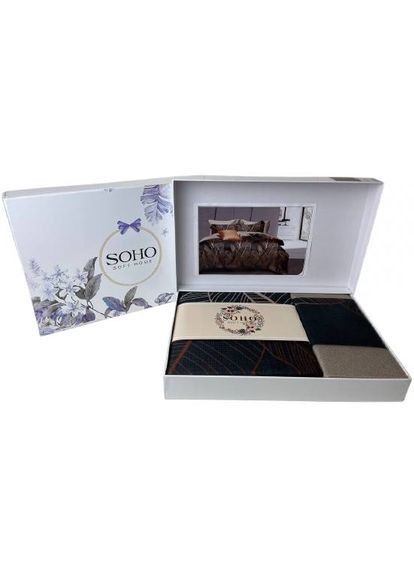 Комплект постільної білизни Lounge Glam Brown (A130159) Soho (322909878)