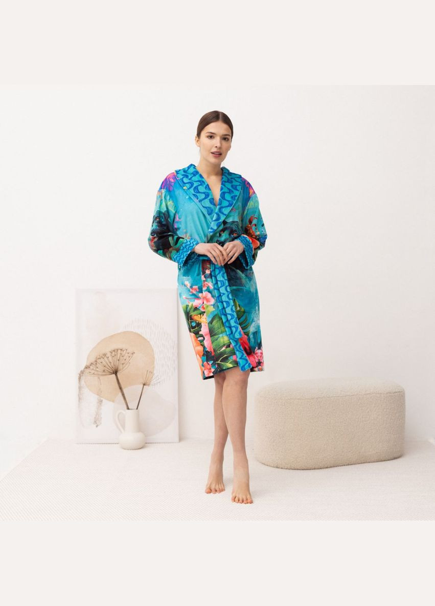 Халат женский из плюшевого велюра эксклюзивный Brazil 18359 L-XL FlexDress (336873628)