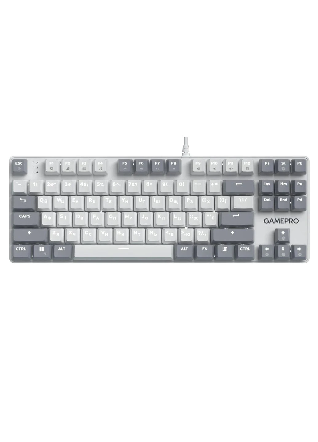 Клавіатура Genesis Metallic MK110W Outemu Red Swithes USB White GAMEPRO (398126932)