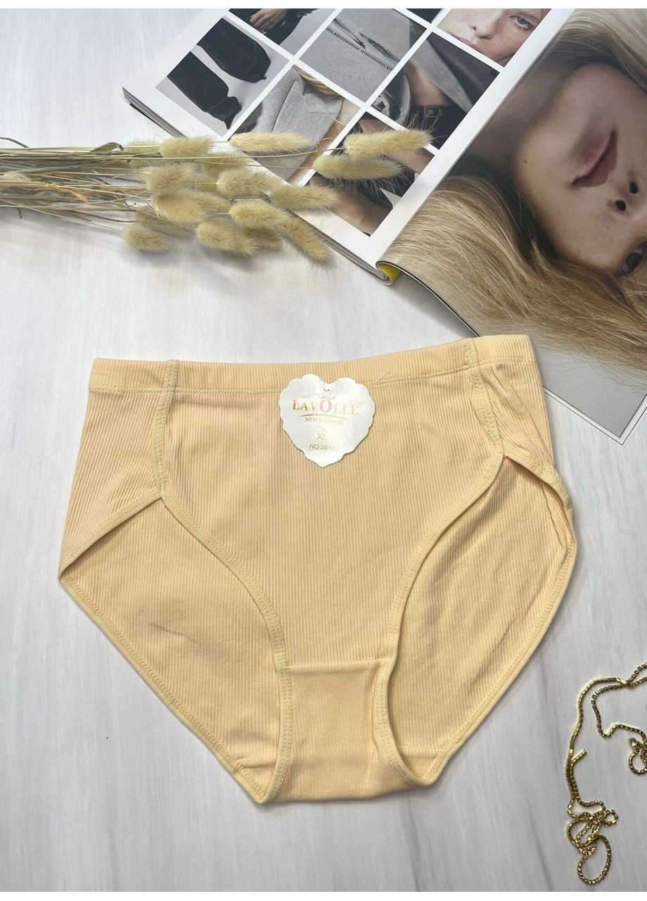Трусики слепые в рубчике на высокой посадке Lavolle (349513341)