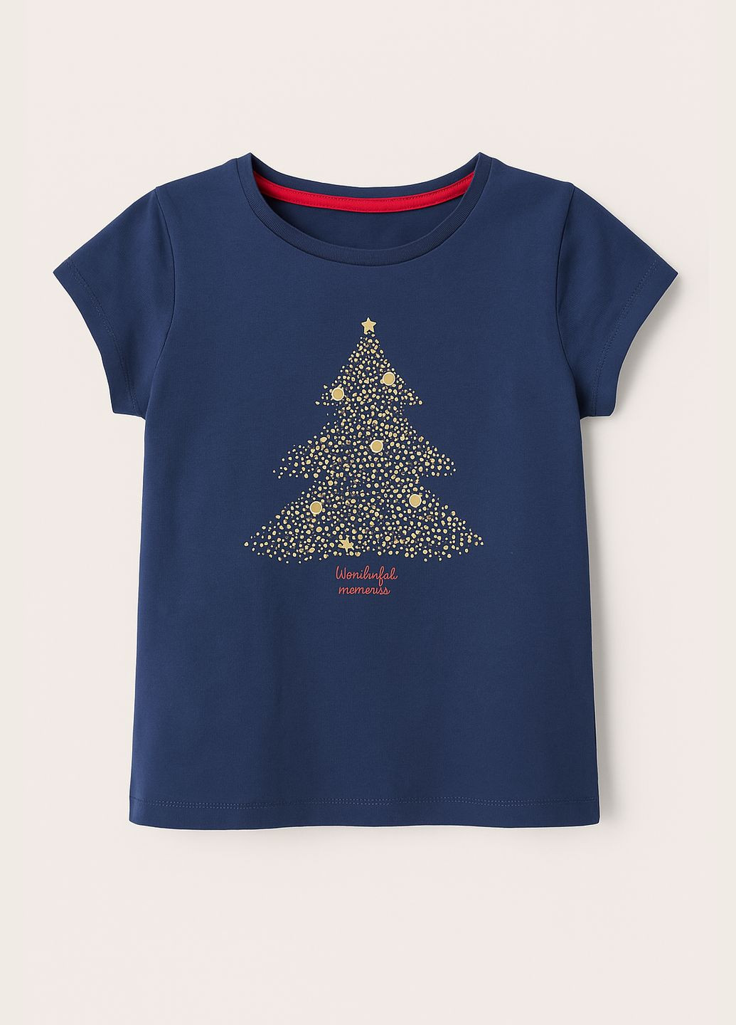 Темно-синяя демисезонная детская футболка christmas collection 5.10.15