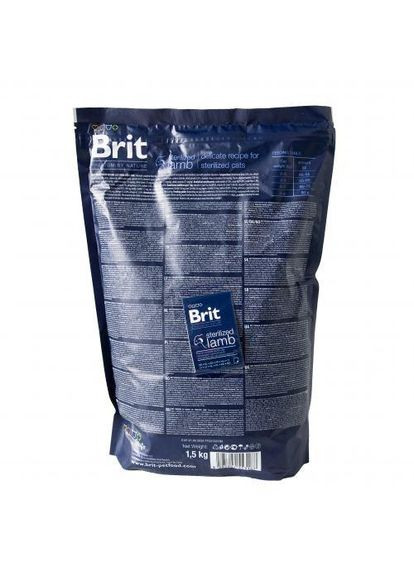 Сухой корм Cat by Nature Sterilized Lamb для стерилизованных кошек, с ягненком, 1500 г Brit Premium (349823885)