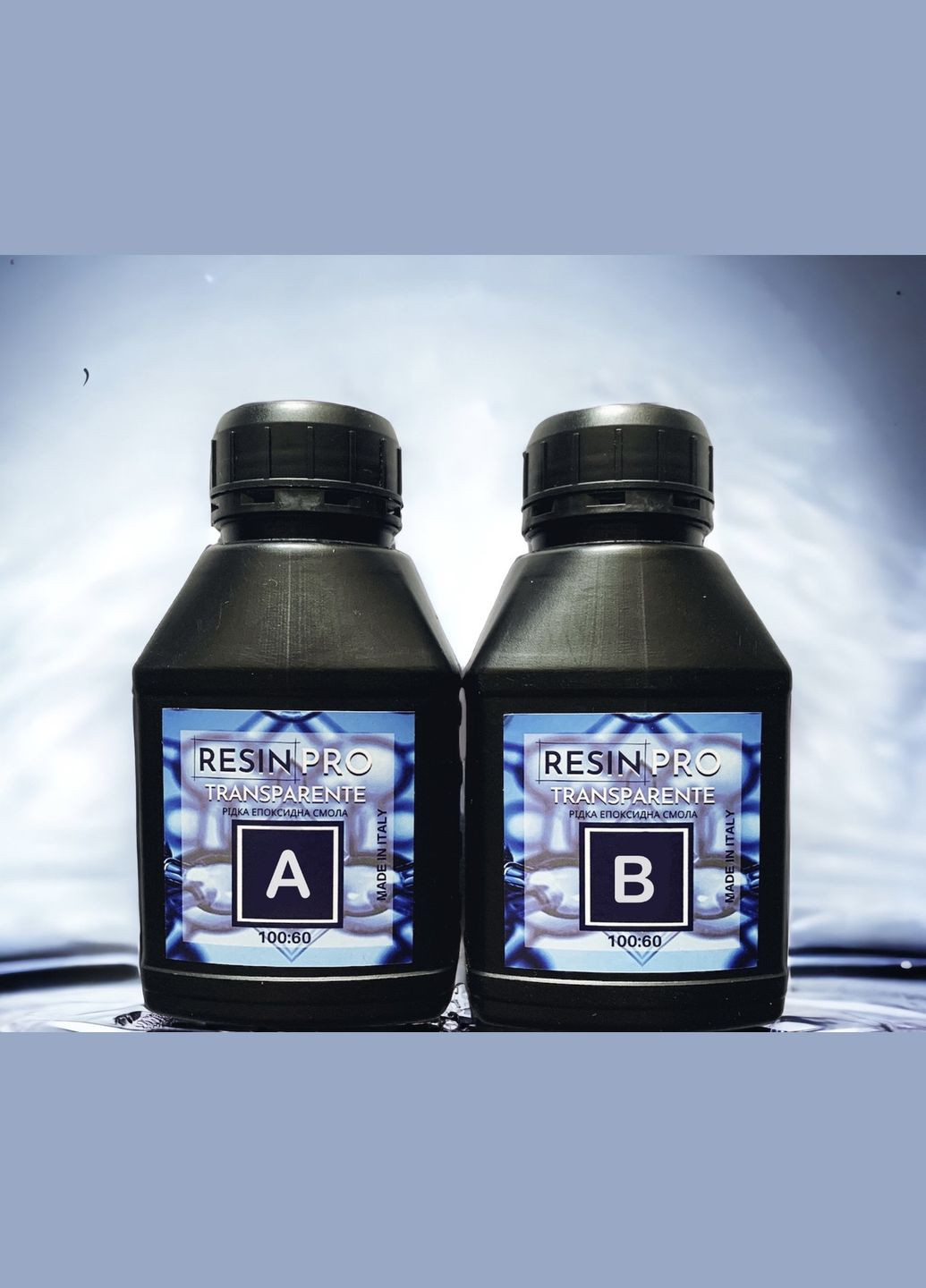 Епоксидна смола 0,4 кг художня рідка прозора з УФ-фільтрами Resin Pro TRANSPARENTE італійська No Brand (370566955)