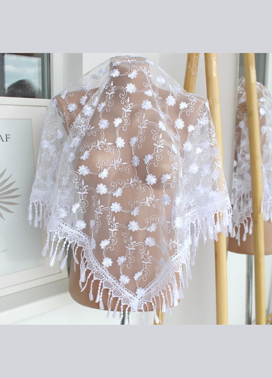 Хустка біла ажурна 232020 Husta (337171168)