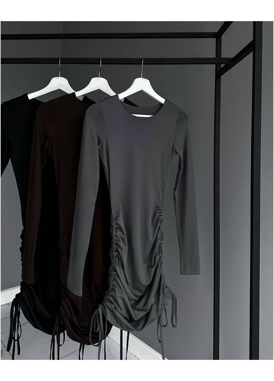 Графітова святкова сукня No Brand