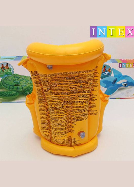 Дитячий надувний жилет 58660 Pool School для дітей від 3 до 6 років Intex (328262646)