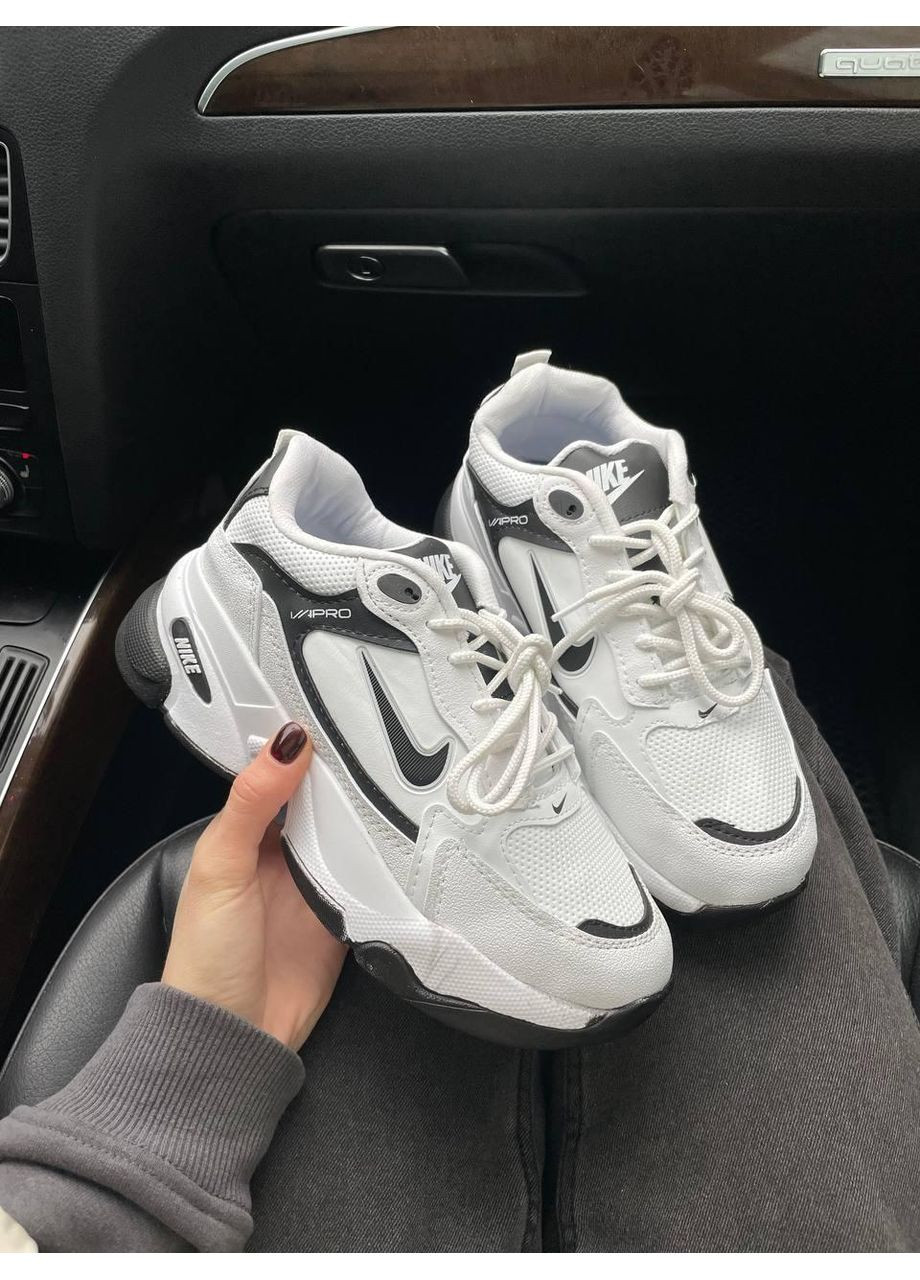 Черные демисезонные кроссовки мужские nike pro white black найк No Brand