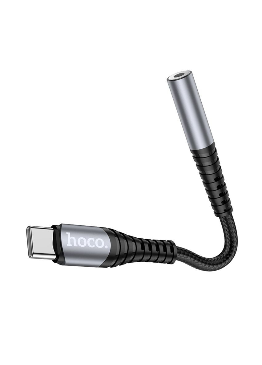 Кабель-перехiдник LS33 Type-C Digital 3.5 Audio converter Metal Gray Hoco (300684837)