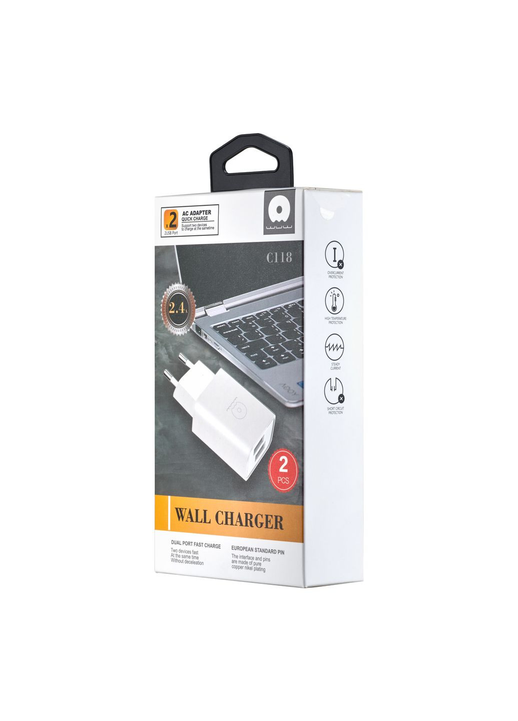 МЗП C118 2.4A White (2 шт.) WUW (297457773)