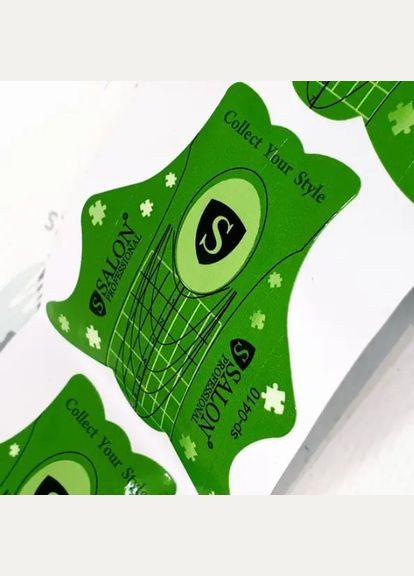 Формы для наращивания ногтей Salon рулон 500шт. цвет зеленый Salon Professional (331767600)