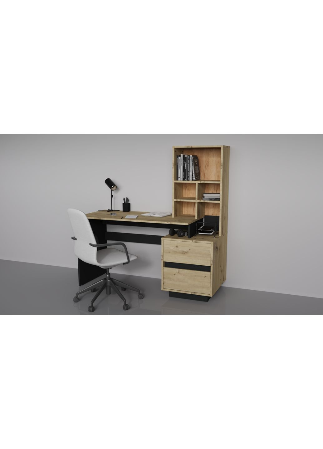 HECTOR D/C R стол письменный Intarsio (365461252)