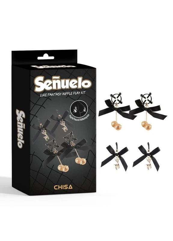 Комплект затискачів для сосків Senuelo Lure Fantasy Nipple Play Kit Chisa (381404224)