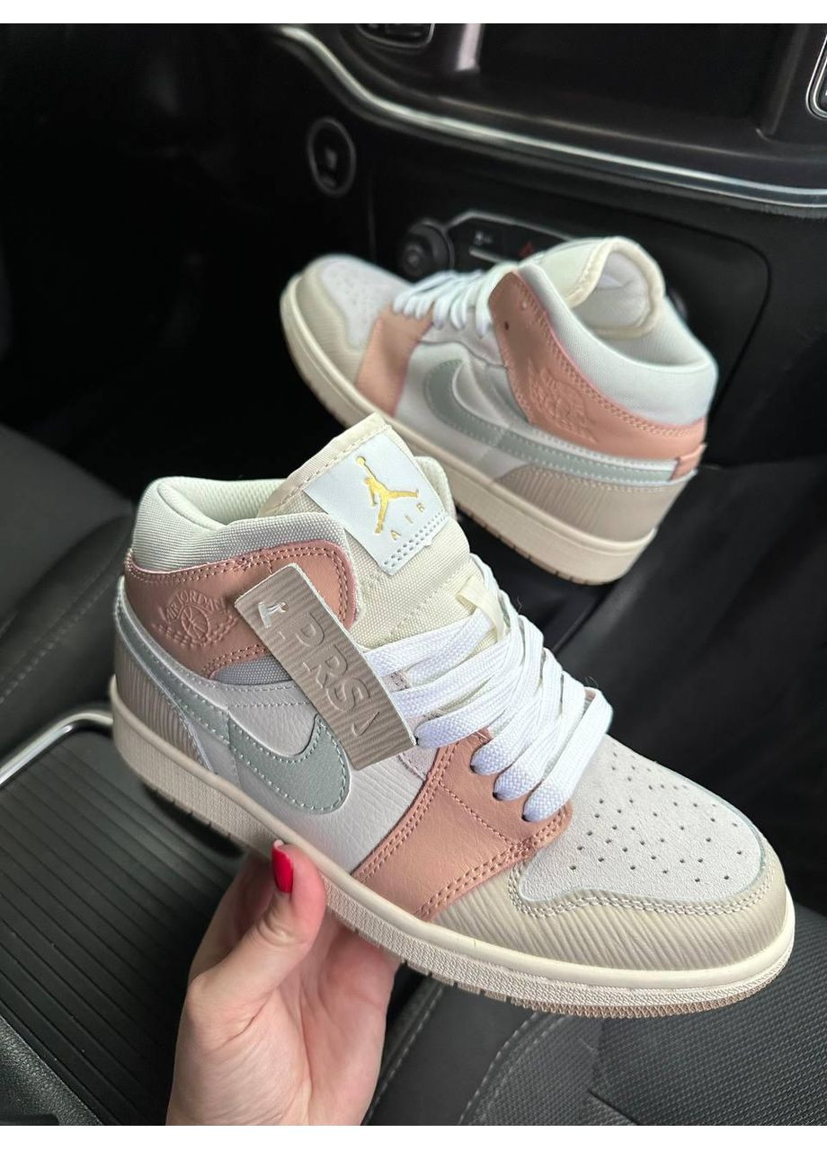 КРОСІВКИ ЖІНОЧІ NIKE AIR JORDAN 1 HIGH PINK MILAN НАЙК АІР ДЖОРДАН No Brand рожеві демісезони (368885319)