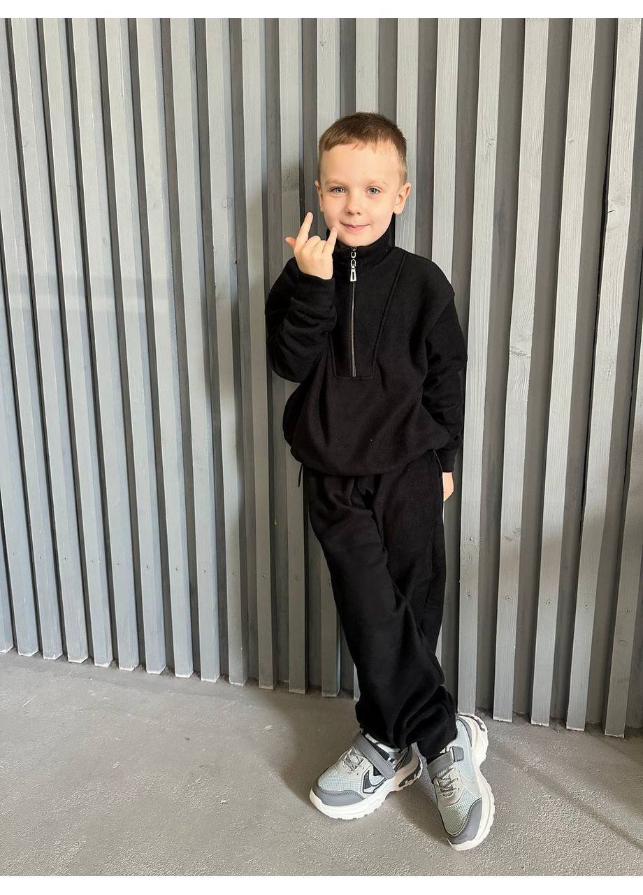 Черный зимний новинка 🔥 термо костюмы для детей и всей семьи брючный queensleep_7km 077 P