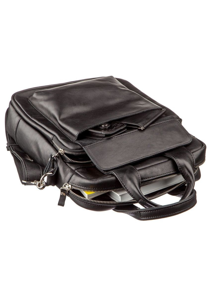 Чоловіча сумка вертикального формату для документів А4 із натуральної шкіри чорна (sku_11165) No Brand (328922573)