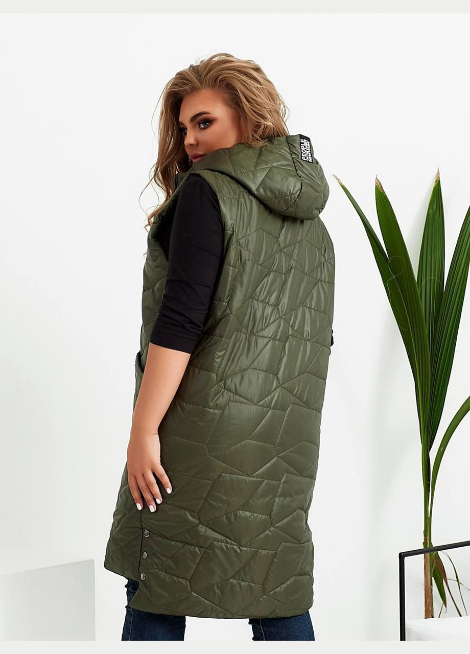 Жіночий жилет прямого крою чорного кольору New Trend (304988944)