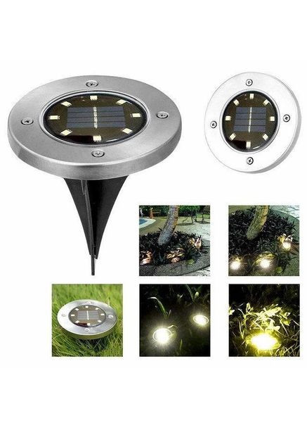 Уличный фонарь на солнечной батарее 4 шт с автоматическим включением садовый светильник с 8 светодиодами No Brand (361161957)