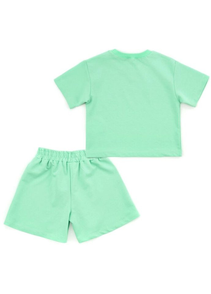 Зелений демісезонний набір дитячого одягу із шортами (16005-128g-green) BLUELAND