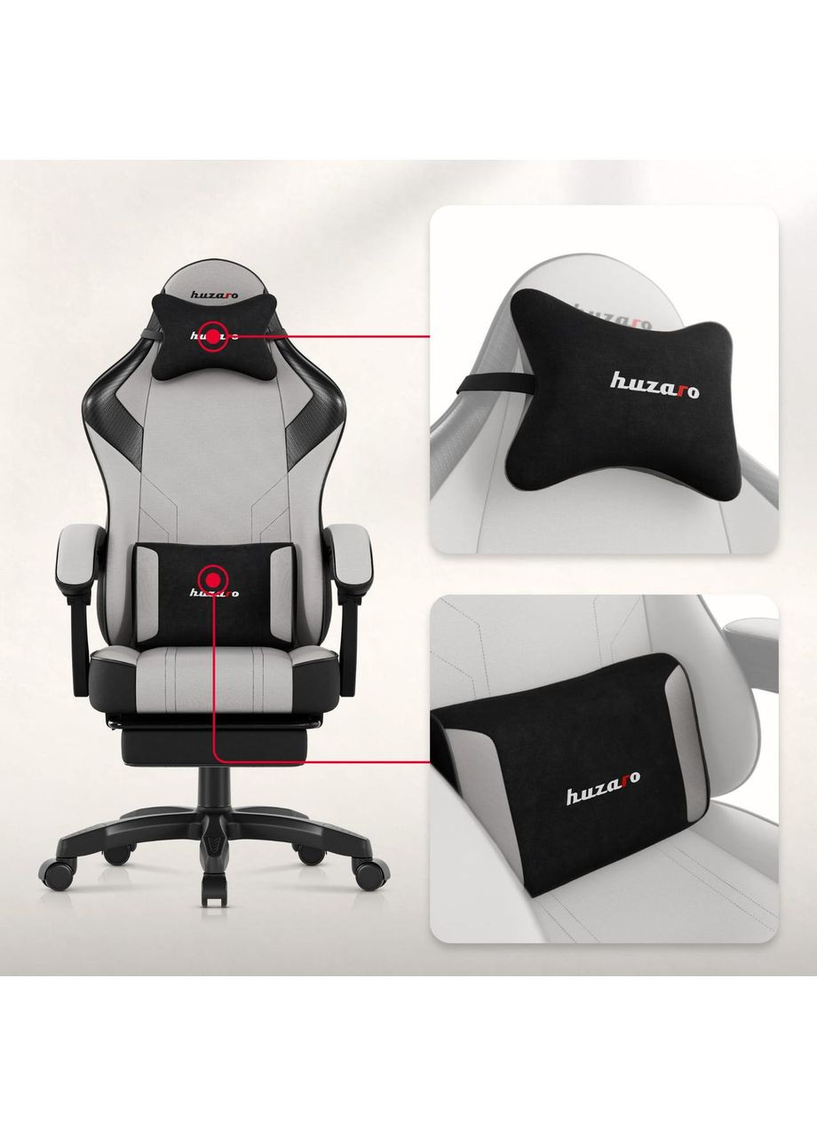 Компьютерное кресло Force 3.7 Grey ткань Huzaro (365310030)