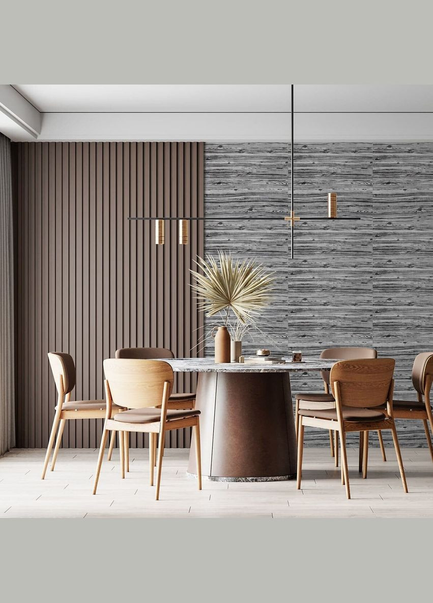 Самоклеящаяся 3D панель под дерево цвета зебры 19600x700x3мм SW-00001475 Sticker Wall (316101122)