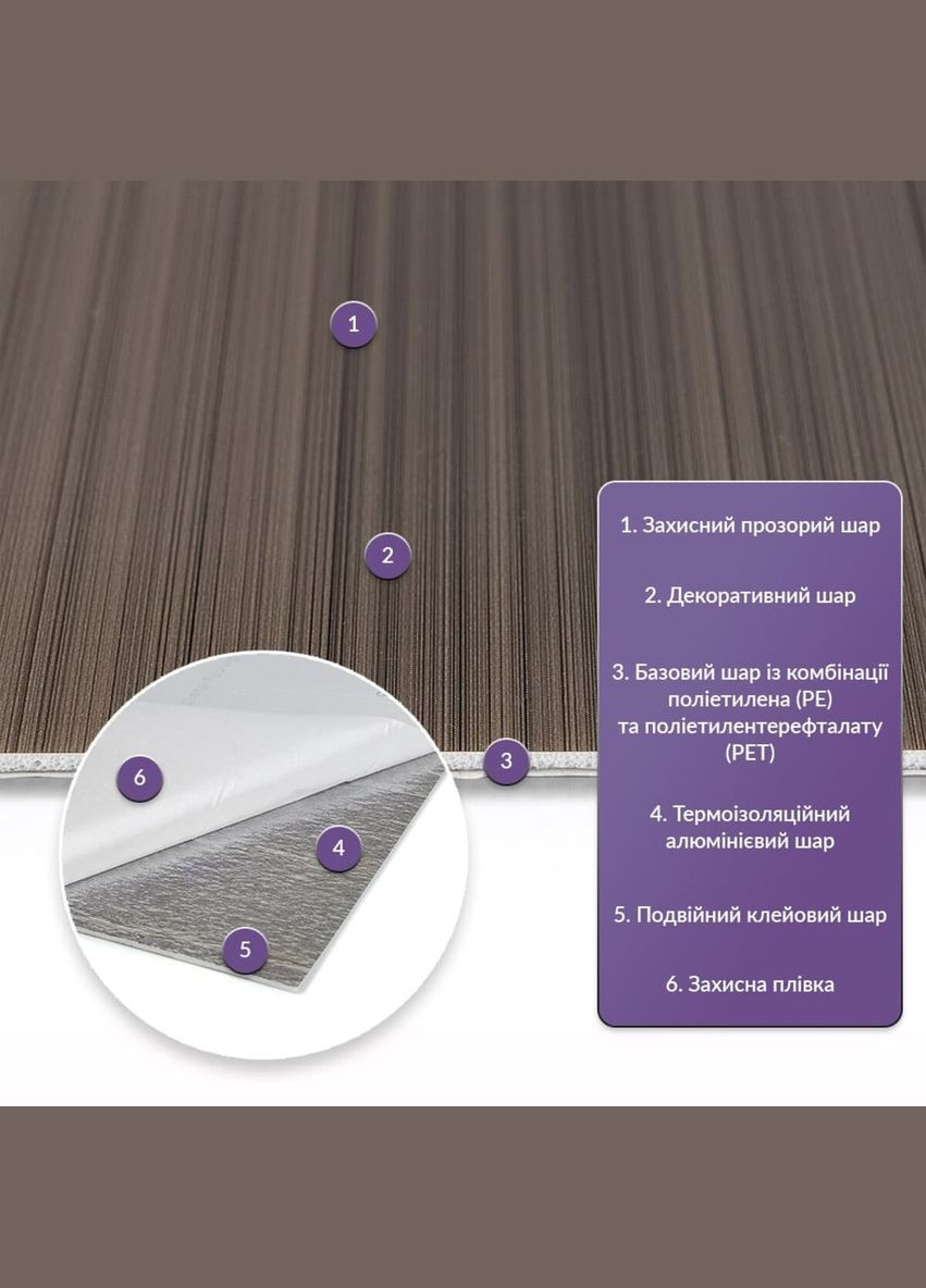 Самоклеюча стінова PET плитка 600*300*2mm (D) SW-00002304 No Brand (316050984)