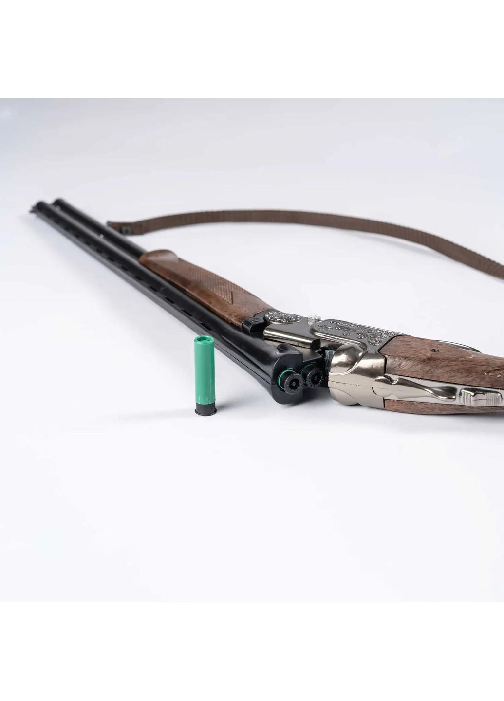 117/0/8 Детское игрушечное охотничье ружье с вертикальным стволом. Реалистичный дизайн с деревянной текстурой Acropolis (365715833)