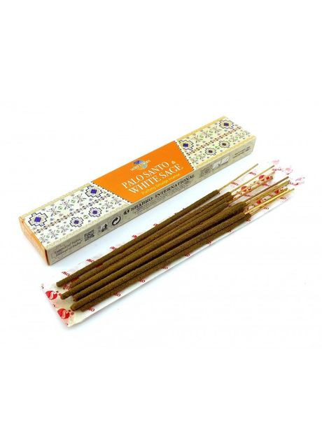 Аромапалочки () пыльцевое благоухание Palo Santo White Sage Masala 15 Gms (Пало Санто и Белый Шалфей) HEM (316718333)