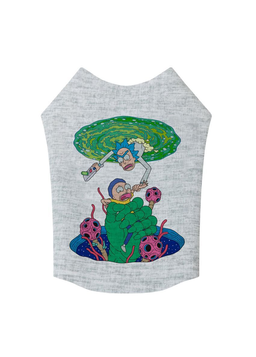 Майка для собак Clothes, малюнок "Рік та Морті 3", XS30, B 40-46 см, З 23-28 см WAUDOG (365247832)