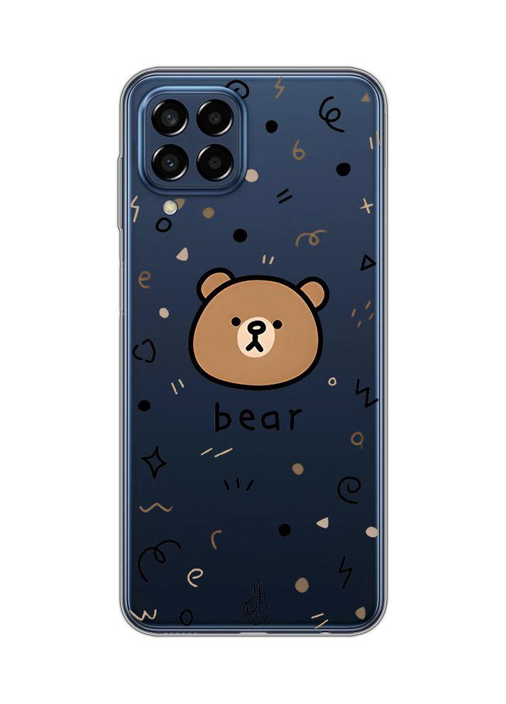 Прозорий чохол на Samsung Galaxy M33 5G Ведмедик (принт 76) Creative (359493247)