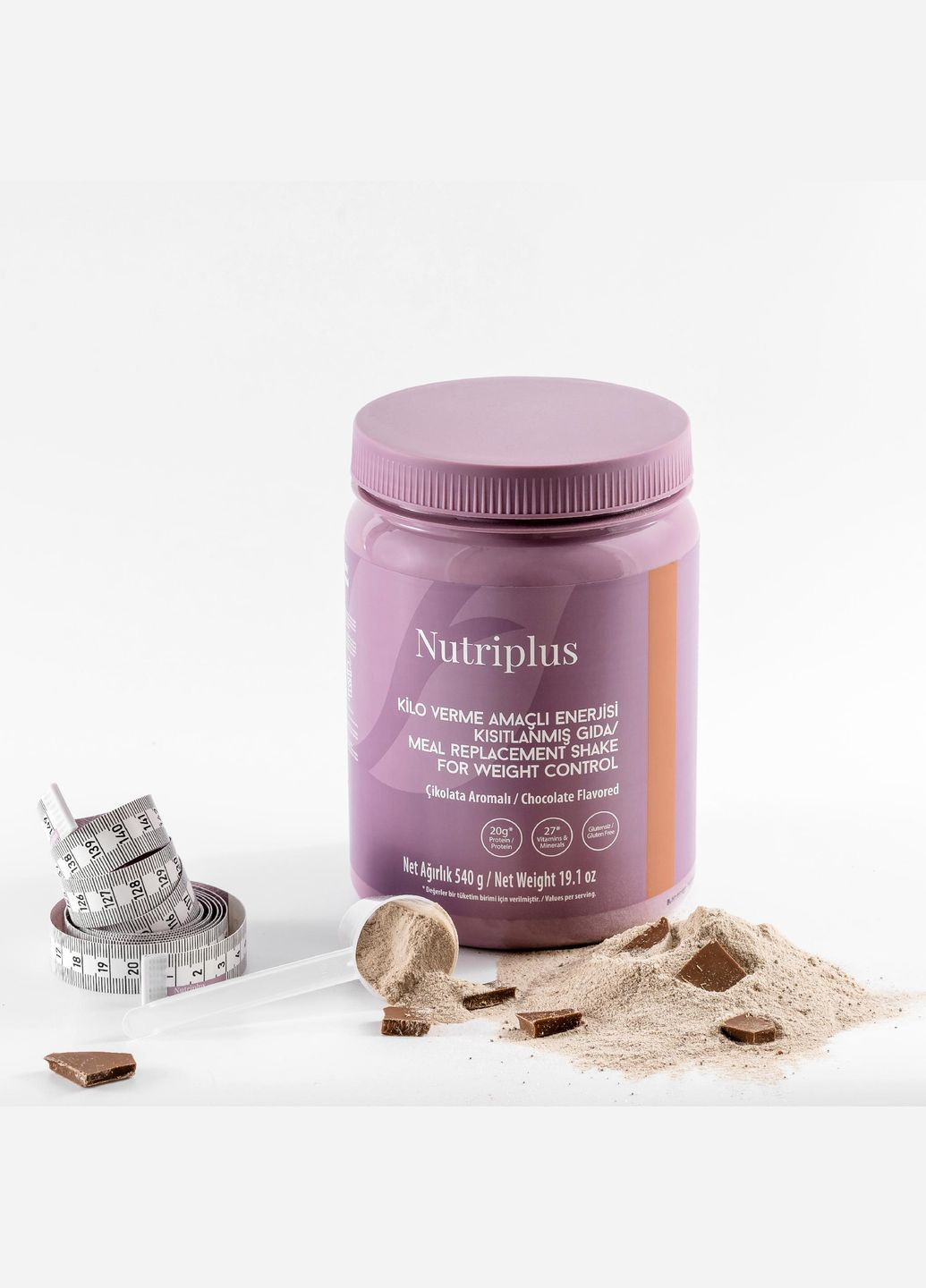 Коктейль для контролю ваги зі смаком шоколаду Nutriplus 540 г Farmasi (294944844)