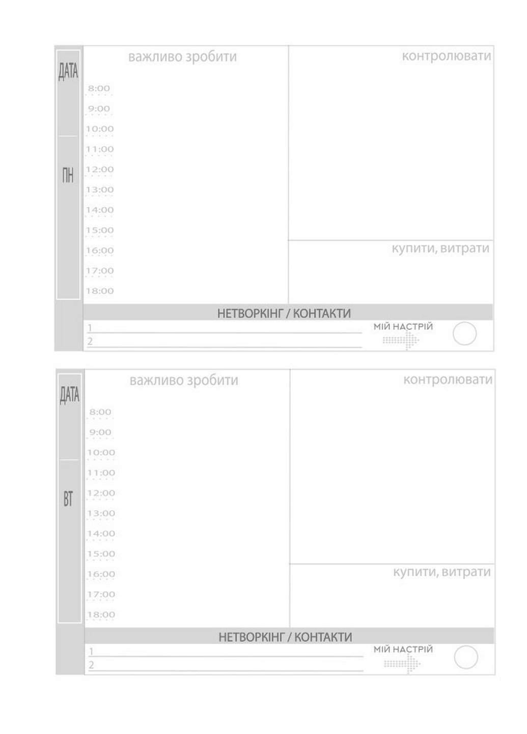 Планер успеха Драйвовой барышни. Планирование для делового человека (на украинском языке) No Brand (322122056)
