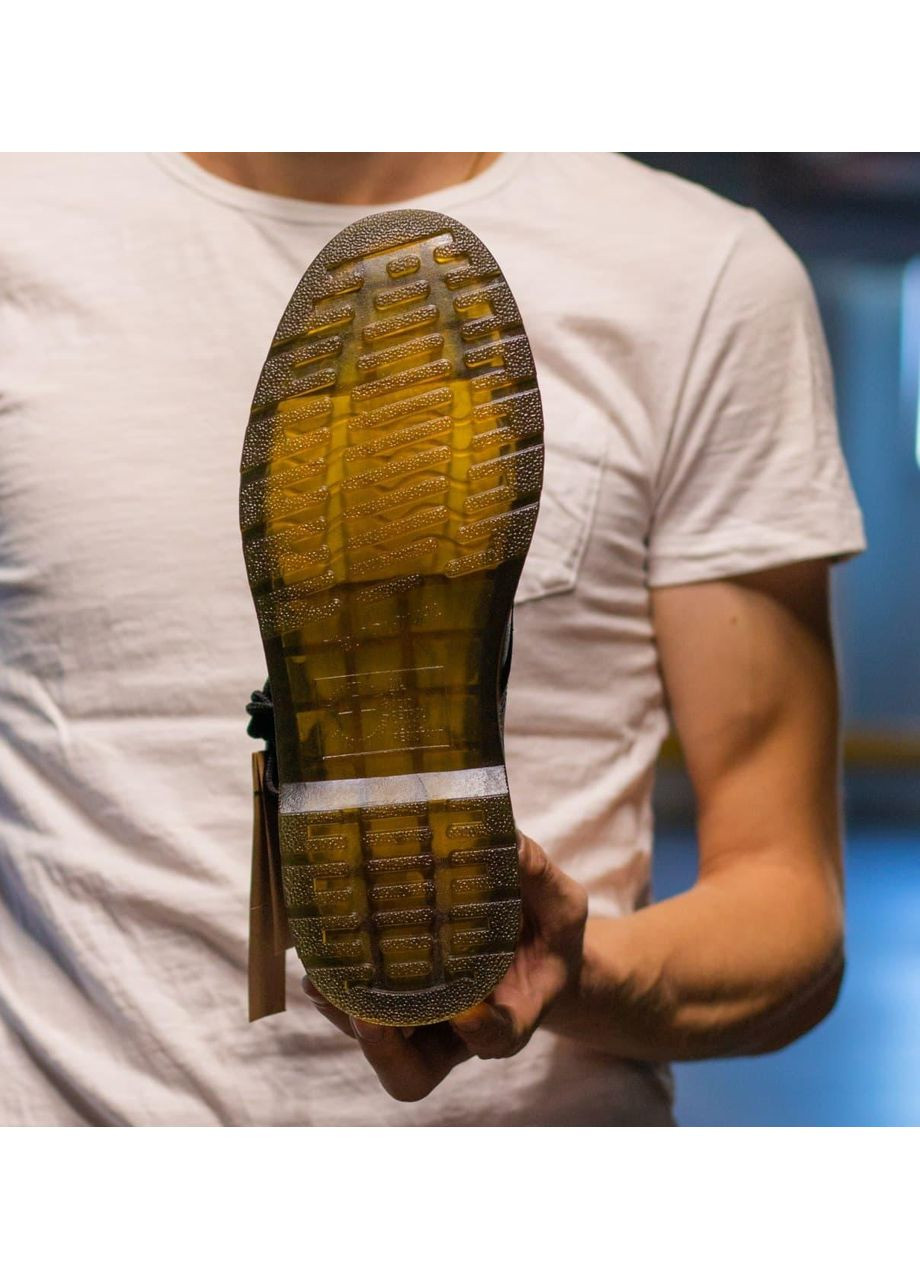 Зимние ботинки женские dr. martens 1460 black 11822006 доктор мартинс берцы No Brand без декора из искусственной кожи