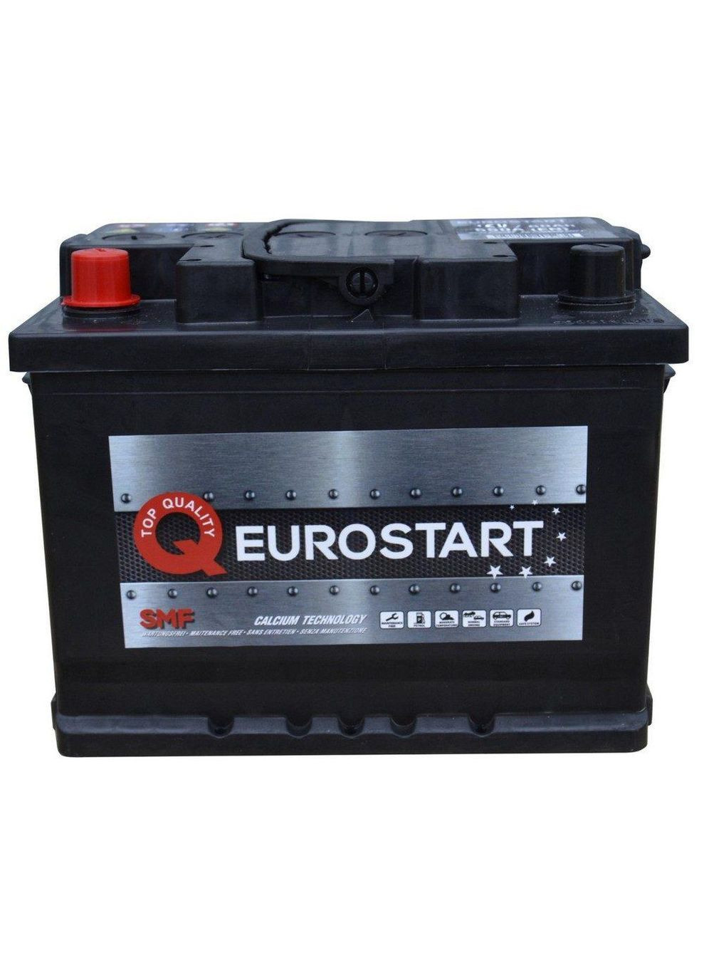 Автомобільний акумулятор 6СТ-60Ah Аз 550A (EN) 560065055 Eurostart (350920837)