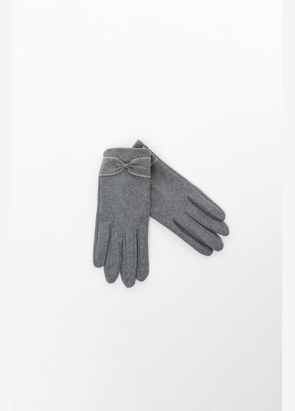 Женские перчатки цвет серый ЦБ-00227333 No Brand (282924365)