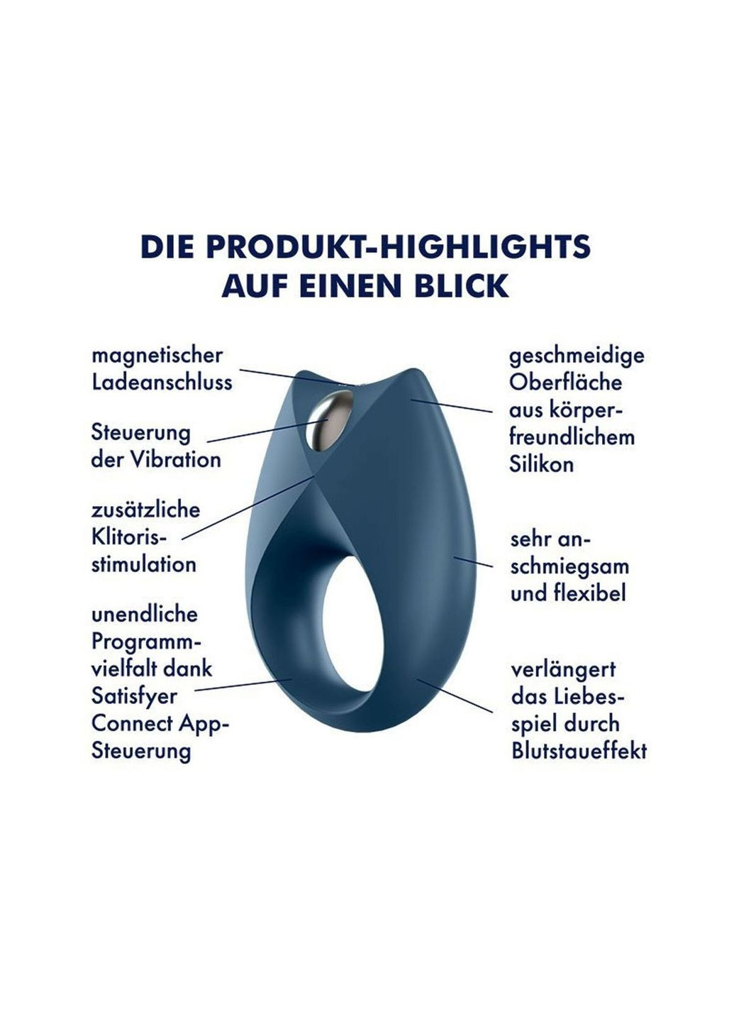 Набор вибромассажеров для пар Partner Box 2 (Double Joy + Royal One), синий Satisfyer (347315048)