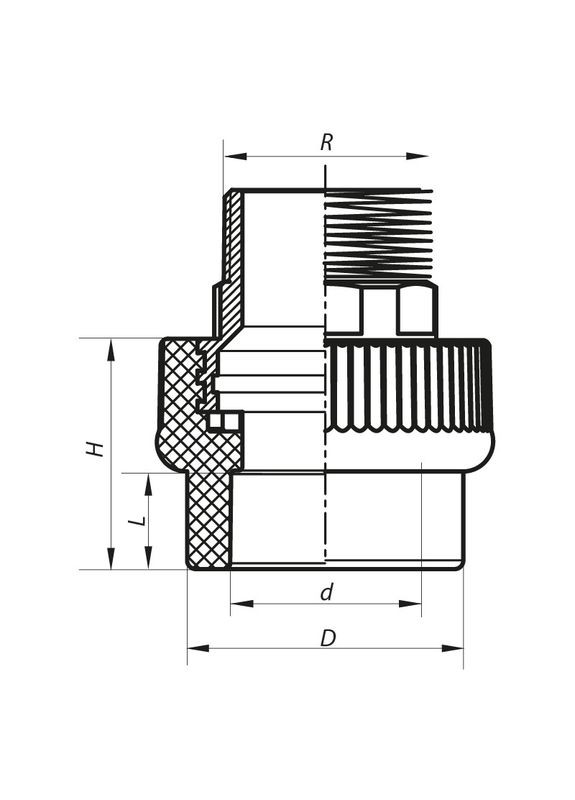 Соединительная муфта ЗР 63x2M PPR K0102.PRO (KP0121) KOER (315443191)