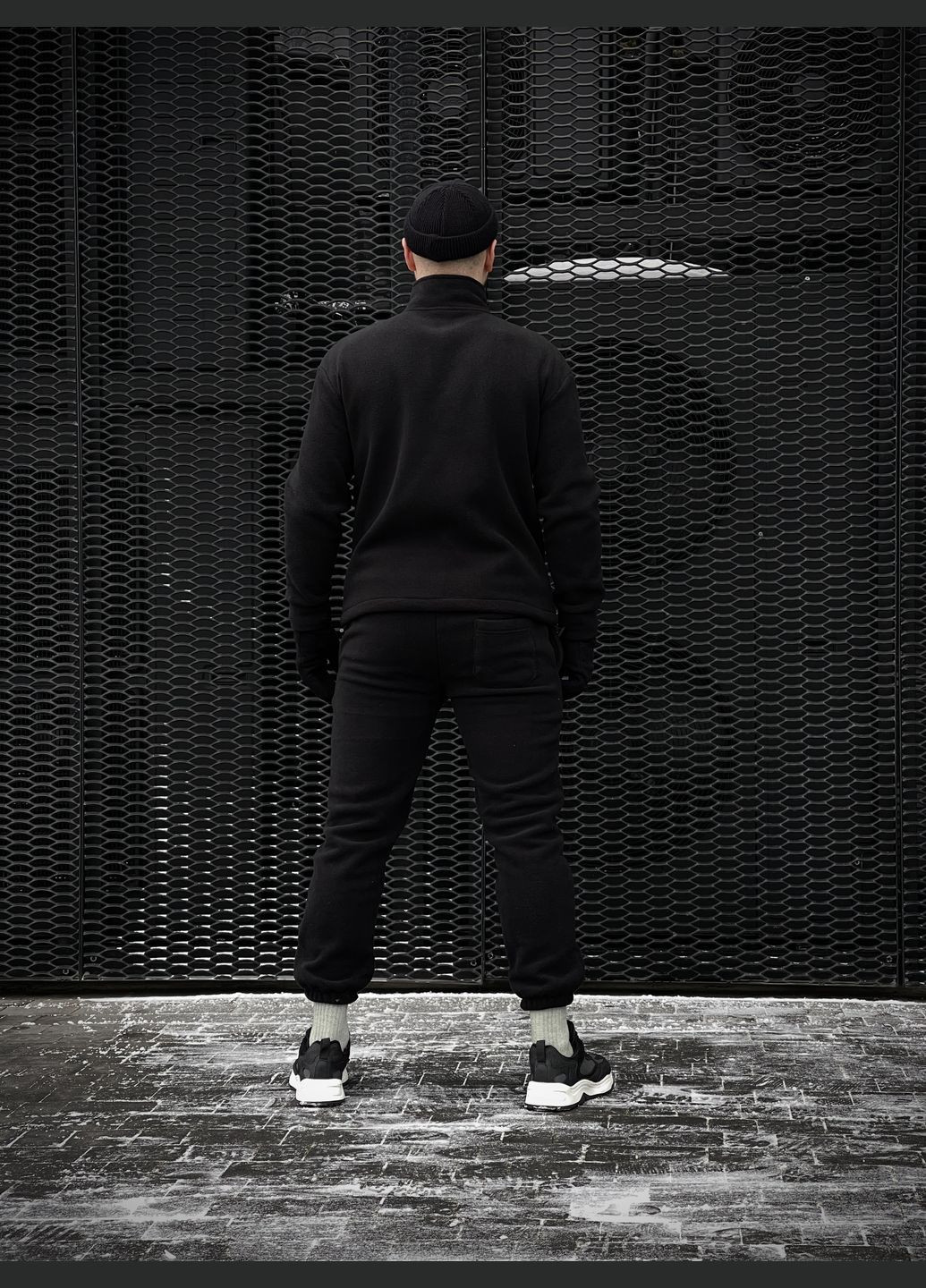 Чорний демісезонний костюм чоловічий "fleece" чорний Intruder