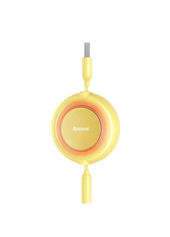 Кабель Bright Mirror 2 Series Retractable 3-in-1 Fast Charging Data Cable USB to M+L+C 3.5A 1.1m yellow Baseus (388967638)