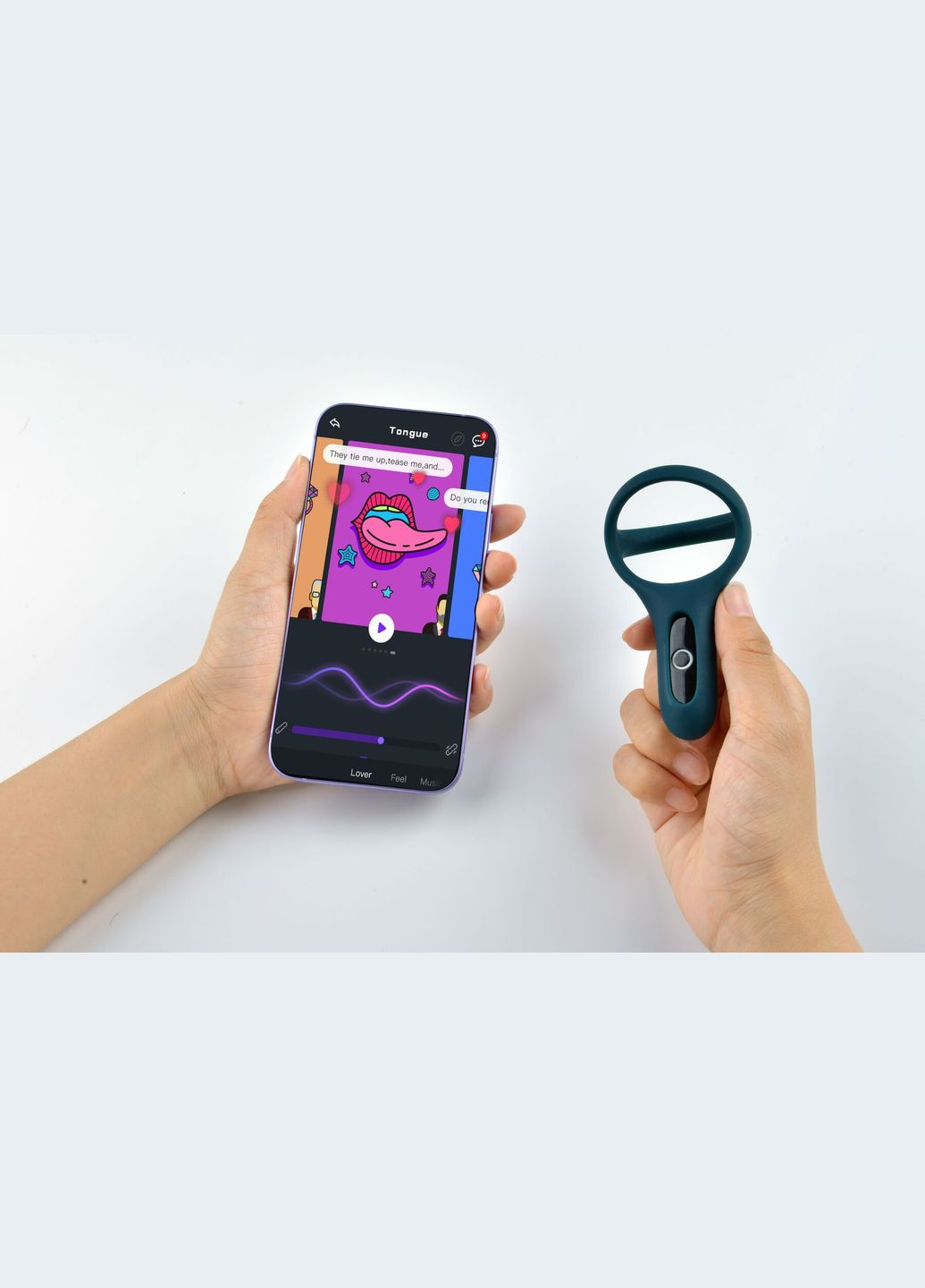 Подвійне ерекційне кільце Fun Town Rise Зелене - CherryLove Magic Motion (282710442)