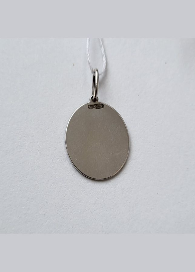 Срібна ікона ладанка підвіс Богородиця Пристрасна срібло 925 проби чорнене 1022 1.27г No Brand (306743065)