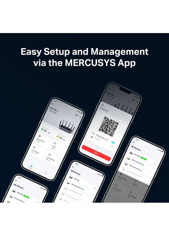 Маршрутизатор MR37BE Mercusys (370605590)