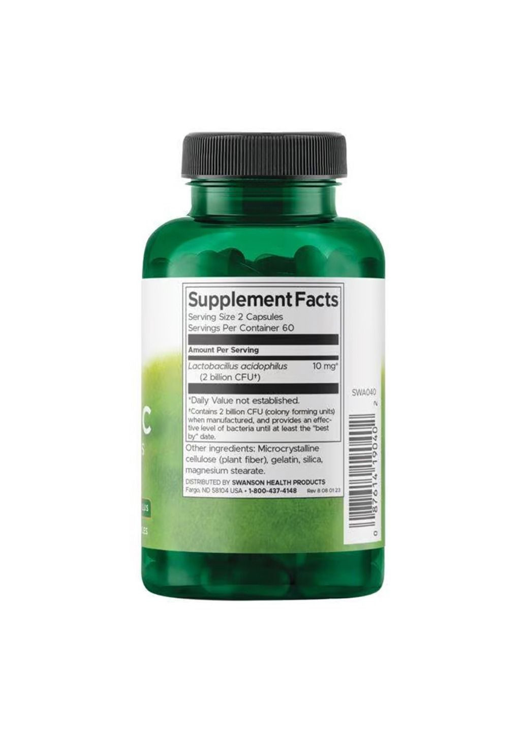 Комплекс пробиотиков Probiotic for Daily Wellness 1 Billion Cfu - 120 caps Swanson (364201173)