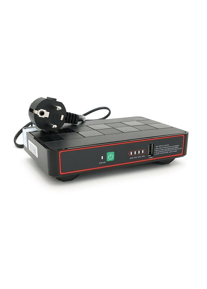 ИБП ECO418Pro-18W для роутеров/коммутаторов/PON/POE, 5/9/12/15/24V, (12000MAh), Black, BOX, Q20 Greenwave (388526198)