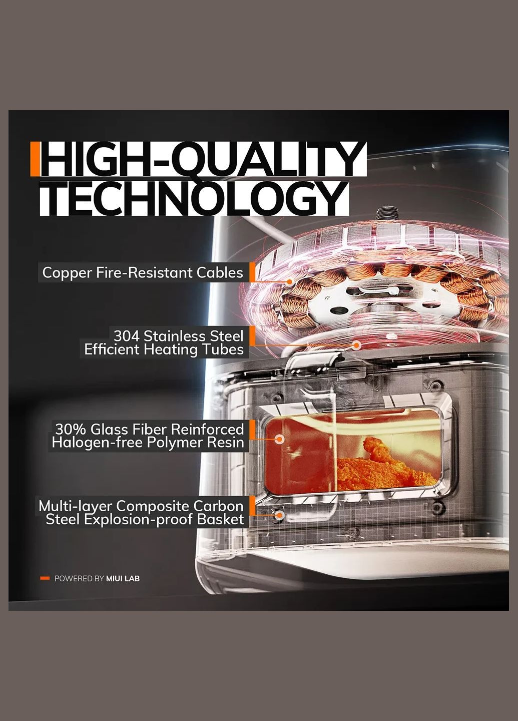 Аэрофритюрница Аэрогриль Мультипечь Air Fryer 5л MIUI (341324873)