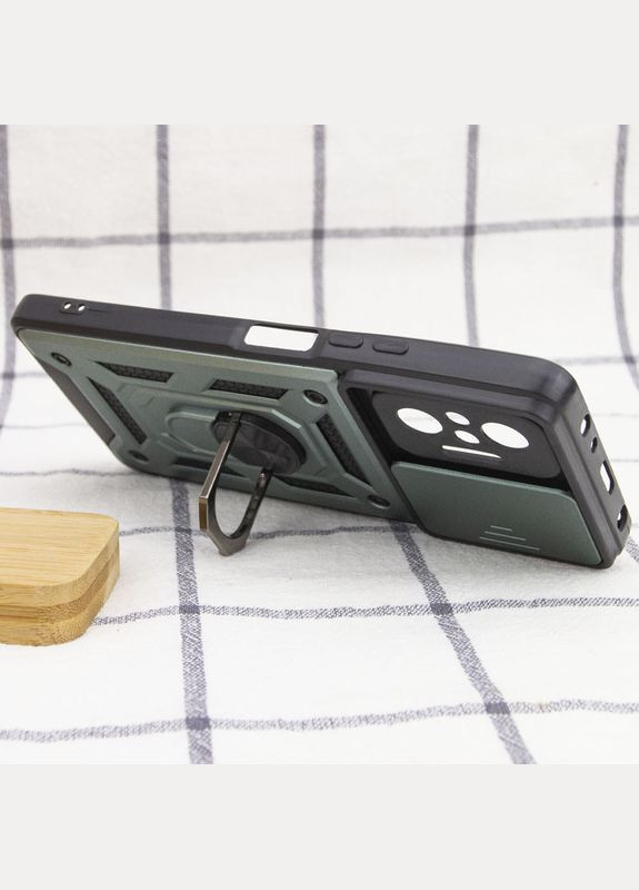 Ударостійкий чохол Camshield Serge Ring для Xiaomi Redmi Note 10 Pro / 10 Pro Max Green No Brand (340063516)