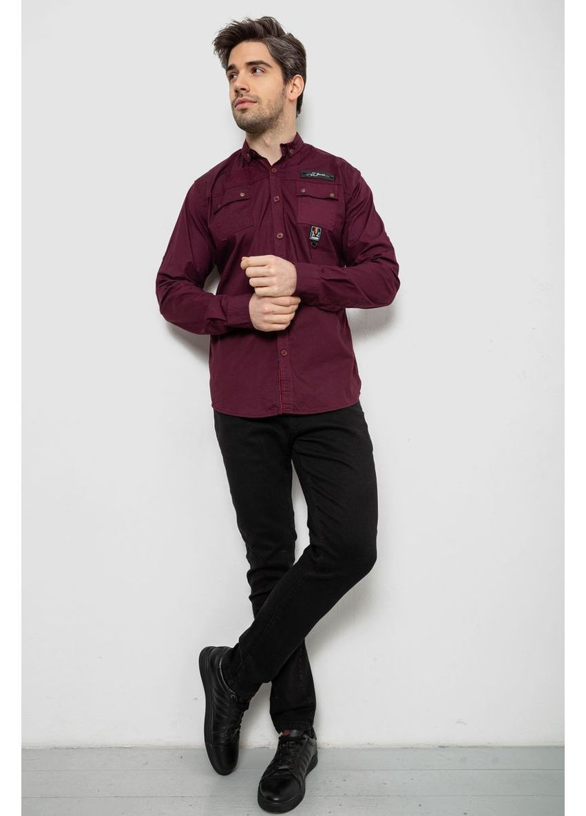 Бордовая рубашка Ager